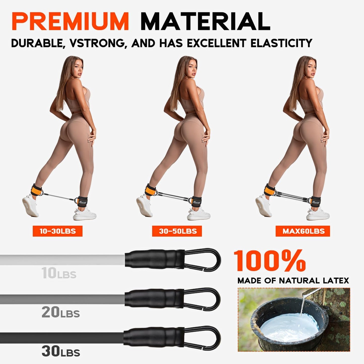 Ankle Resistance Bands with Cuffs - Amazing work out