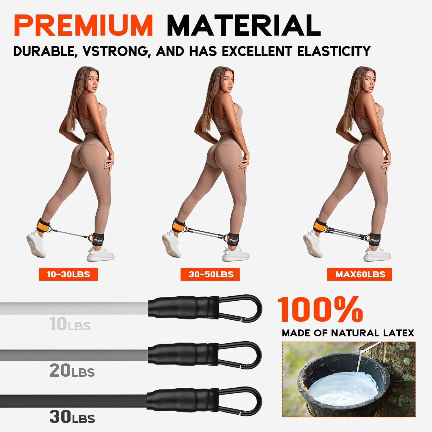 Ankle Resistance Bands with Cuffs - Amazing work out