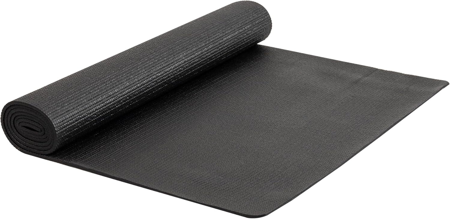 Yoga Extra Thick Fitness & Exercise Mat with Carrying Strap, High Density Anti-Tear