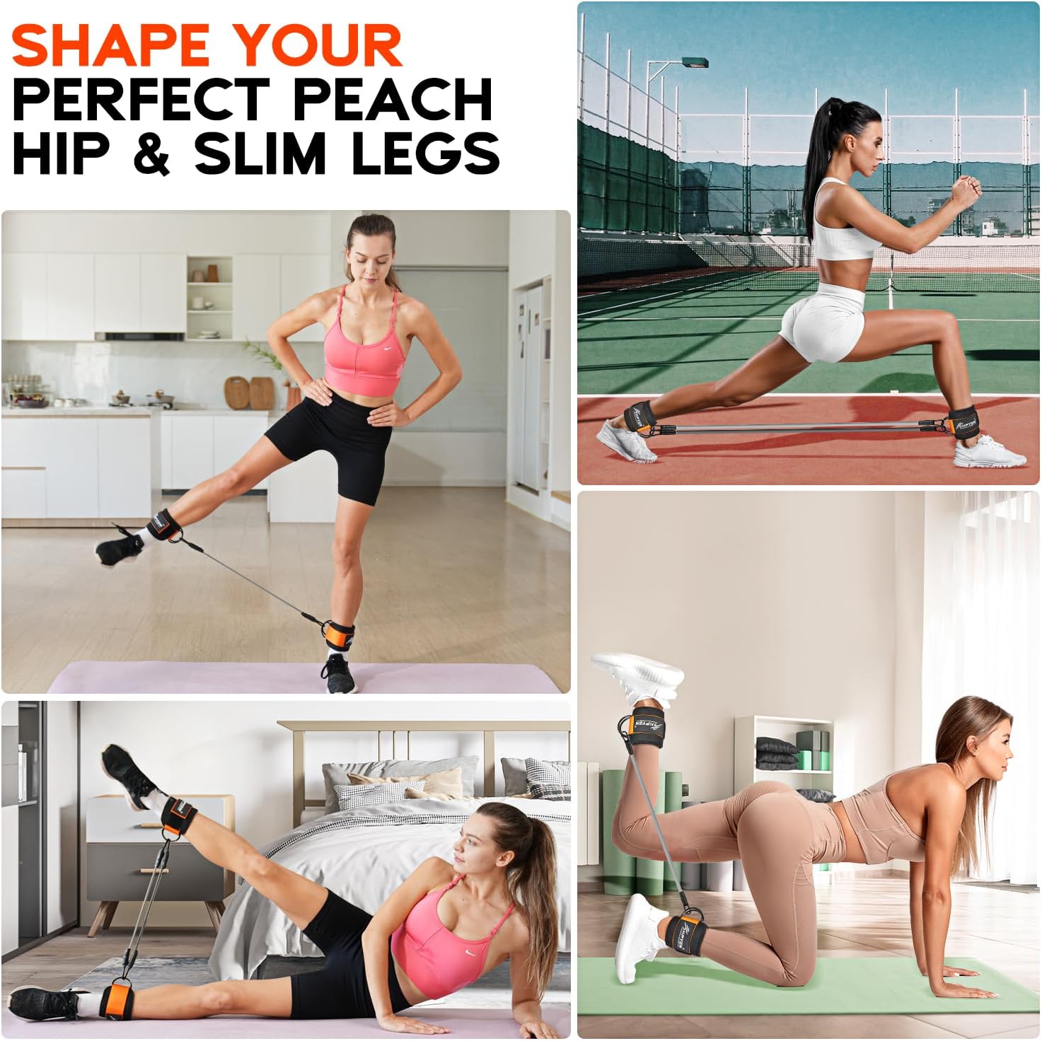 Ankle Resistance Bands with Cuffs - Amazing work out
