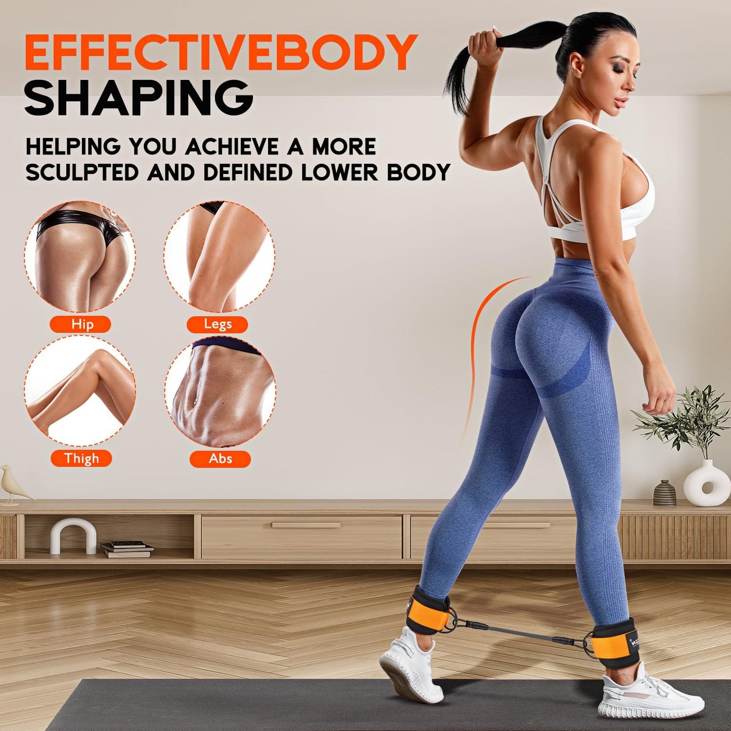 Ankle Resistance Bands with Cuffs - Amazing work out