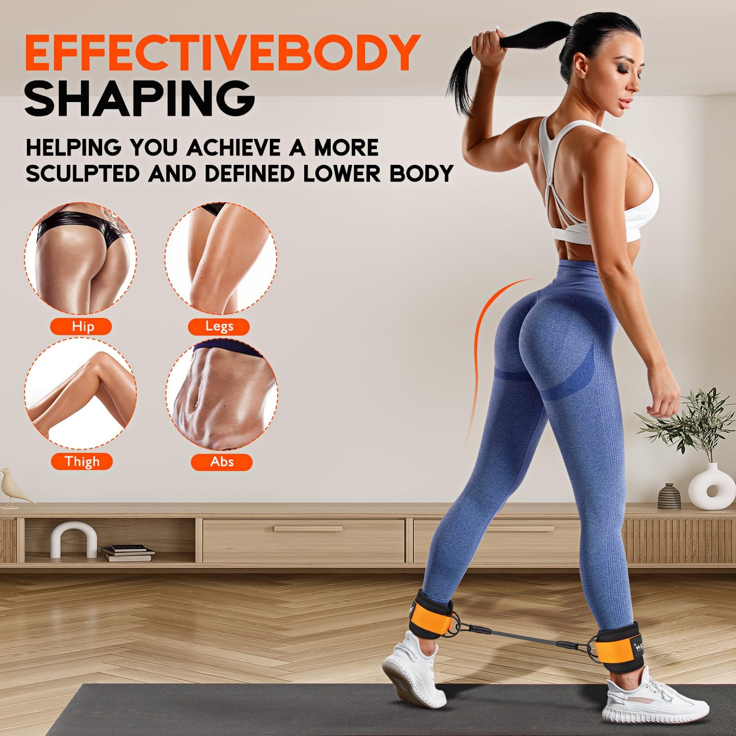 Ankle Resistance Bands with Cuffs - Amazing work out
