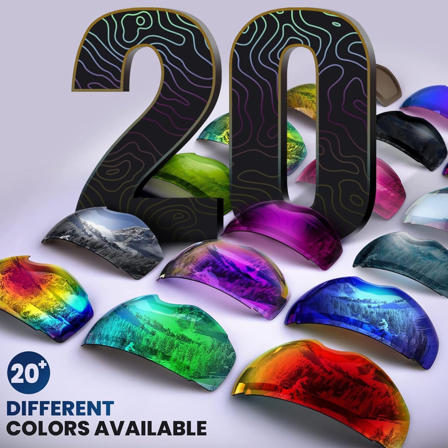 Ski Goggles PRO Replacement Lens - 20+ Choices