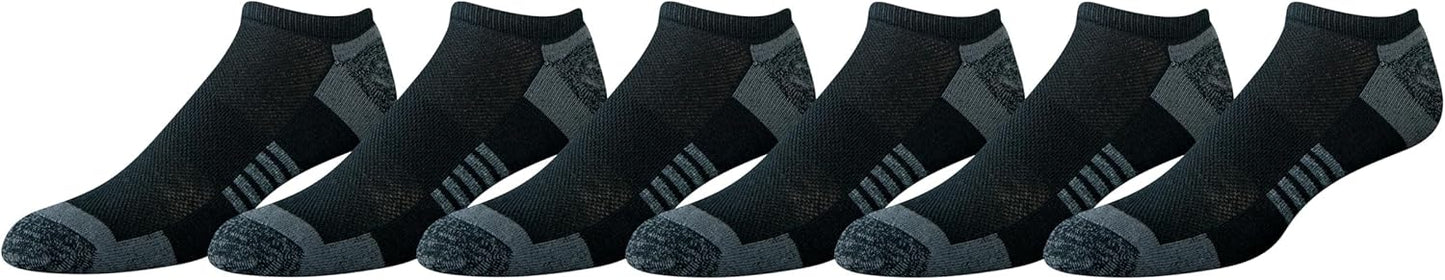 Men'S Cotton Performance Cushioned Socks, Breathable Athletic, 6 Pairs