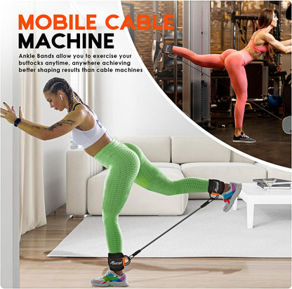 Ankle Resistance Bands with Cuffs - Amazing work out