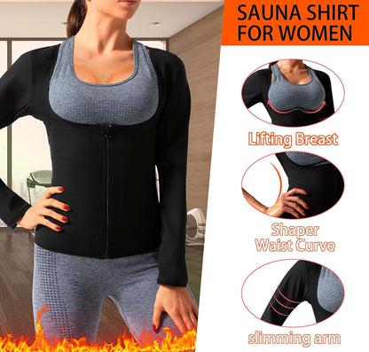 Sauna Shirt for Women - Huge Weight Loss 