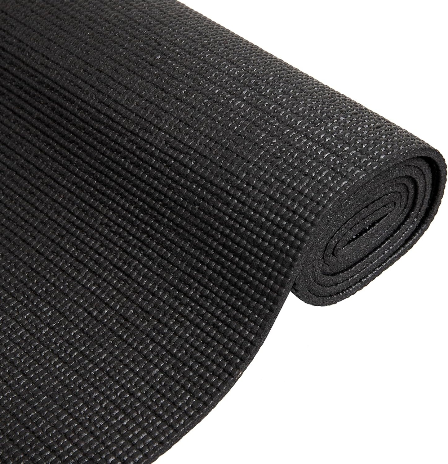 Yoga Extra Thick Fitness & Exercise Mat with Carrying Strap, High Density Anti-Tear