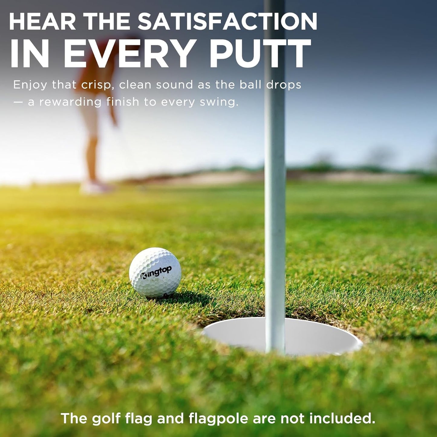 Golf Hole Cup – Fit PGA/USGA Regulations, Golf Accessories for Backyard Practice Putting Green, 4 Inches and 6 Inches Available